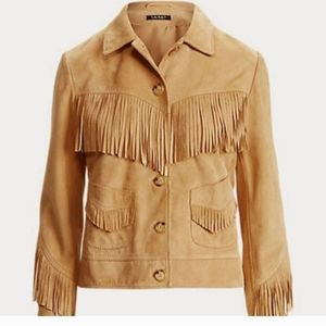 Ralph Lauren 100% Suede Fringe jacket